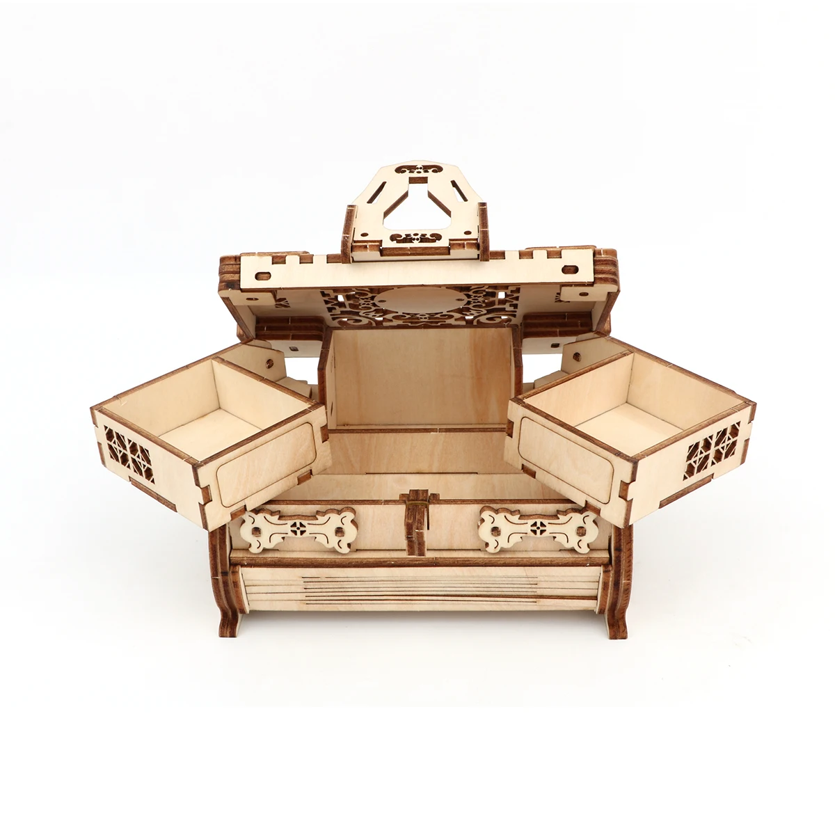 LT-ZBH01 3D Jewelry Boxes Wooden Puzzle DIY Crafts Christmas Gift Jigsaw Puzzles Board Game Brain Teaser Learning Edu Toys Games