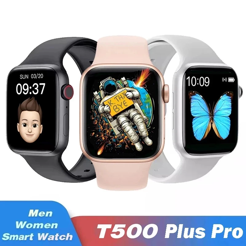2021 Smart Watch T500 Plus Pro Fitness Tracker Blood Pressure Heart Rate Monitor Waterproof Spots Smart Watch