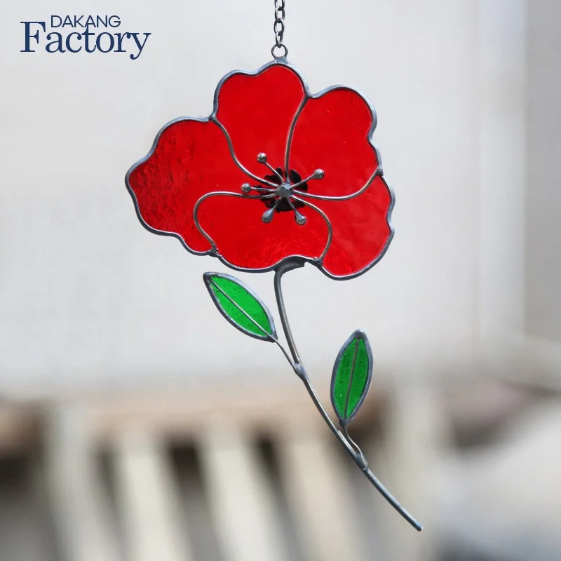 Artificial Flowers Mothers Day Gifts Sained Glass Sun Catcher Christmas Ornaments Luxury Home Decor Accessories