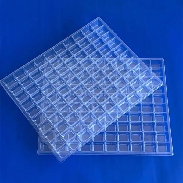Blister Hardware Packing Trays with Component Transparent Vacuum Forming Plastic PVC Rectangle Disposable Accept