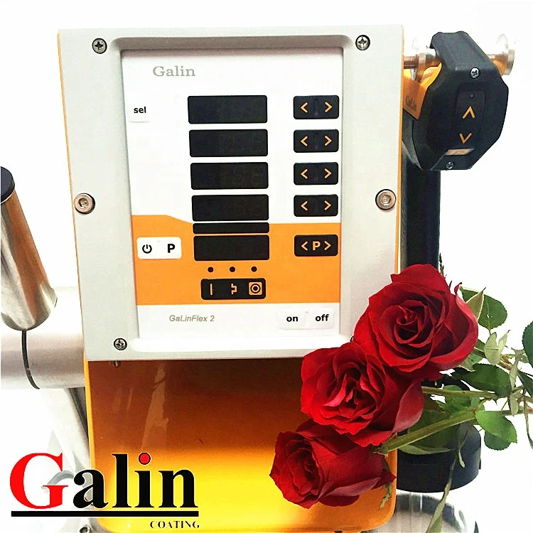 Manual electrostatic lab powder coating spray gun with powder coating equipment