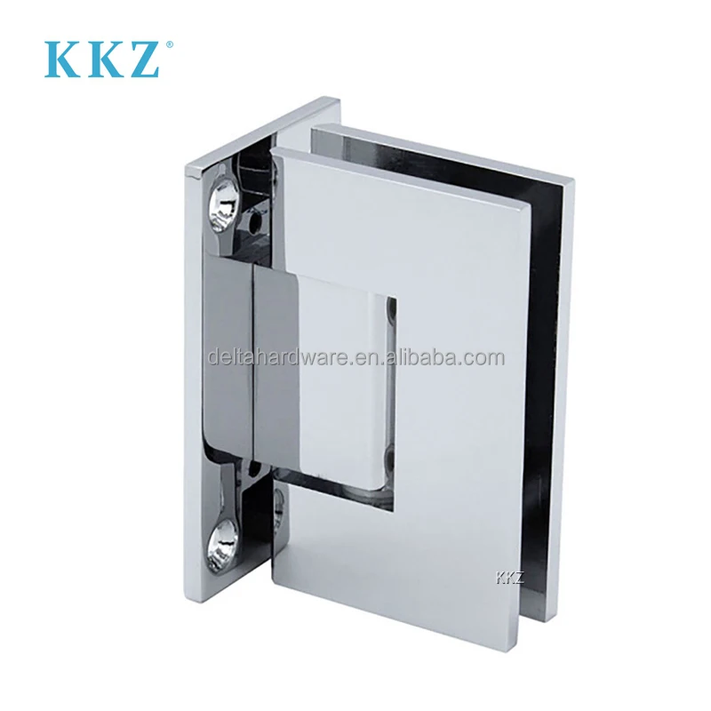 KKZ Manufacturers Cheap Brass Stainless Steel Zinc Alloy Aluminum Heavy Duty Adjustable Glass To Wall Shower Screen Door Hinges