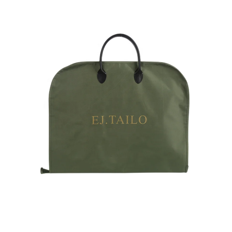Oxford Foldable suit bag reusable packaging garment cover bag