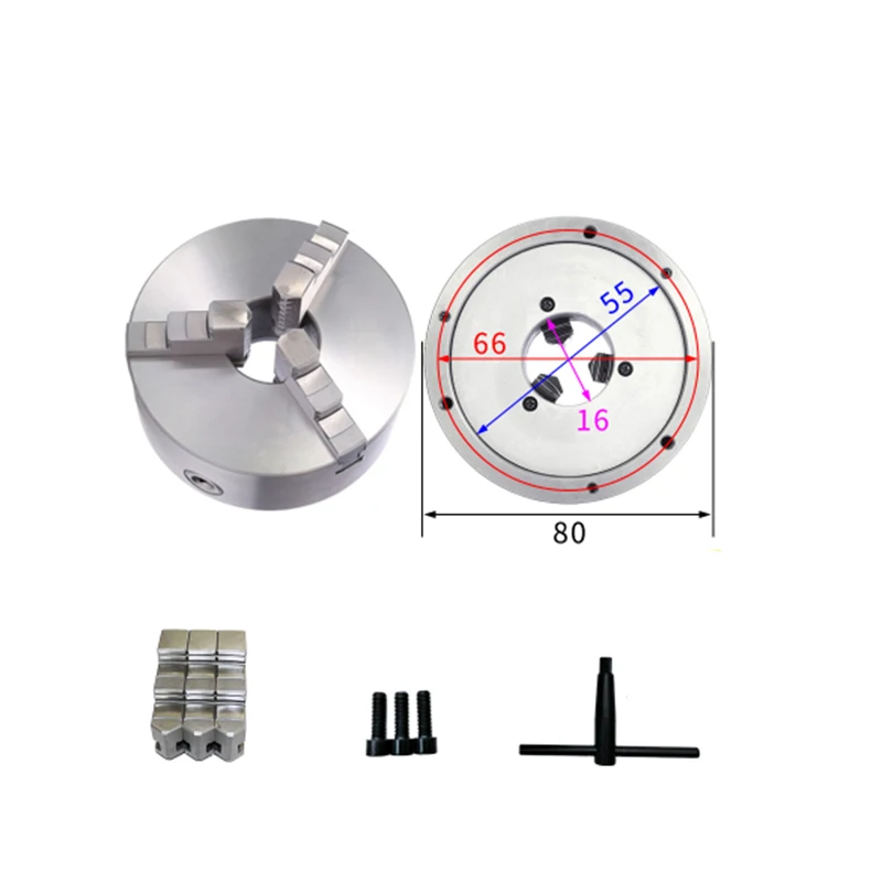 Self Centering Chuck 3 Jaw Lathe Chuck K11 Series 3' 4' 5' 6' 8' 10'
