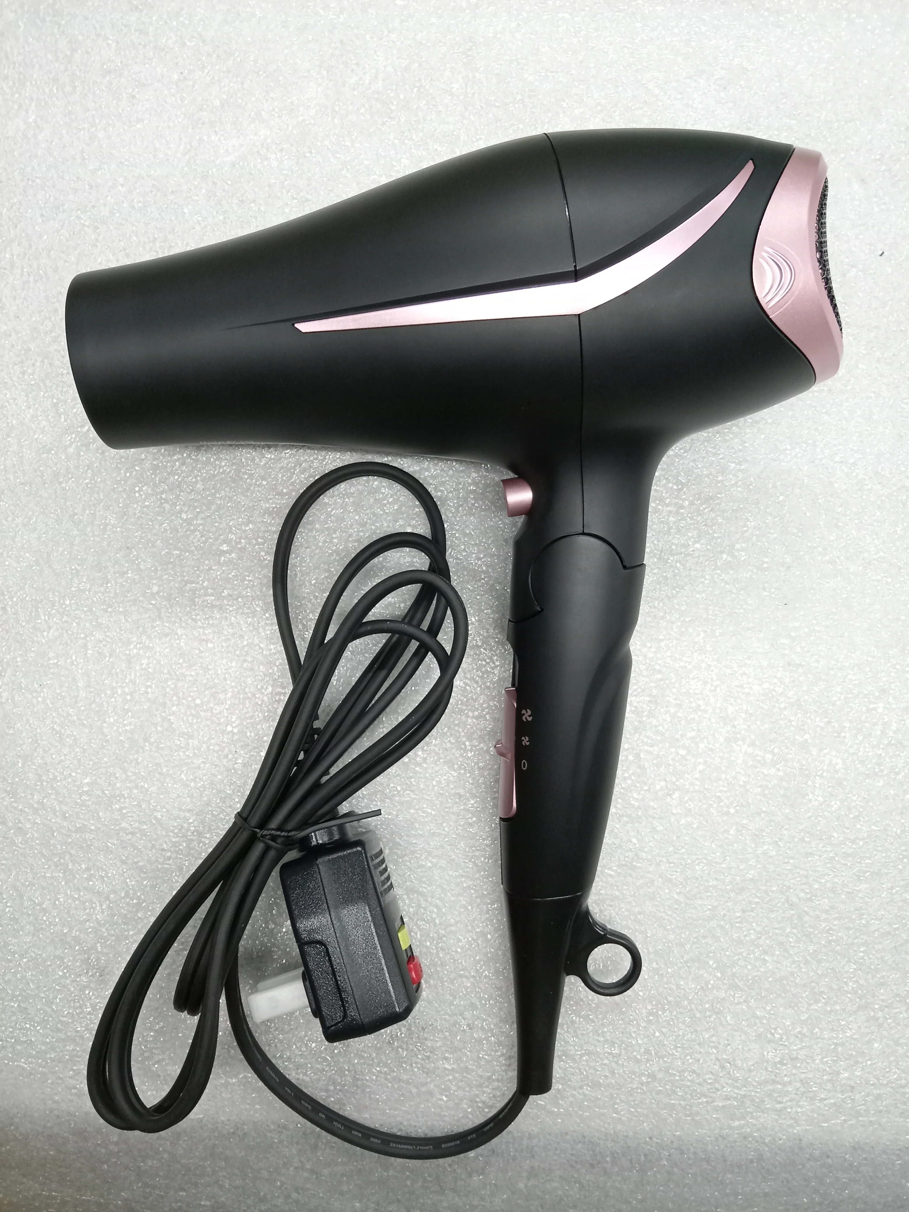 Оптовая продажа с фабрики, 2200 Вт высокомощный двигатель постоянного тока, бытовой Прямая поставка, электронный фен, складной Дорожный фен