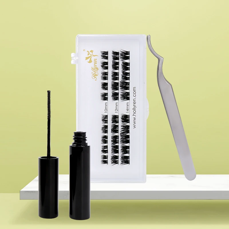 Custom Private Label Diy Eyelash Extension Clue Hollyren Wholesale Price Diy Self Application Lash Glue For DiyLash Cluster