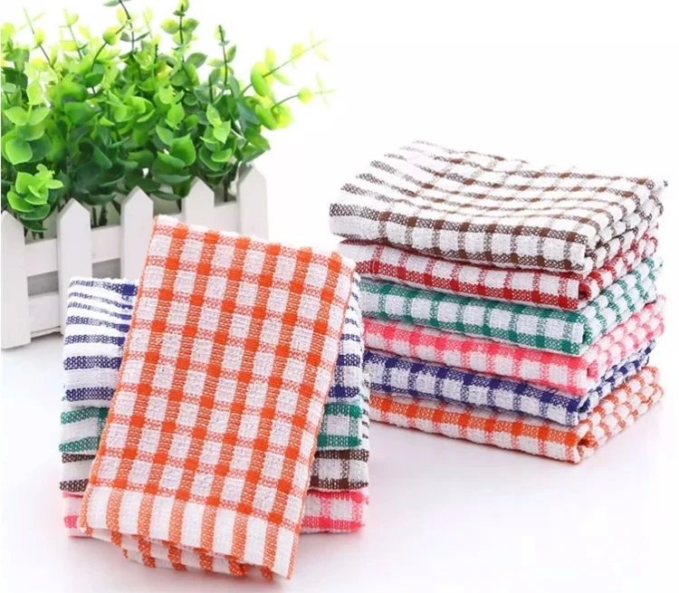 Kitchen Custom Waffle Tea Towel Washcloths Towel for Kitchen Woven Kitchen Bamboo Wholesale Novelty Sublimation 100% Cotton
