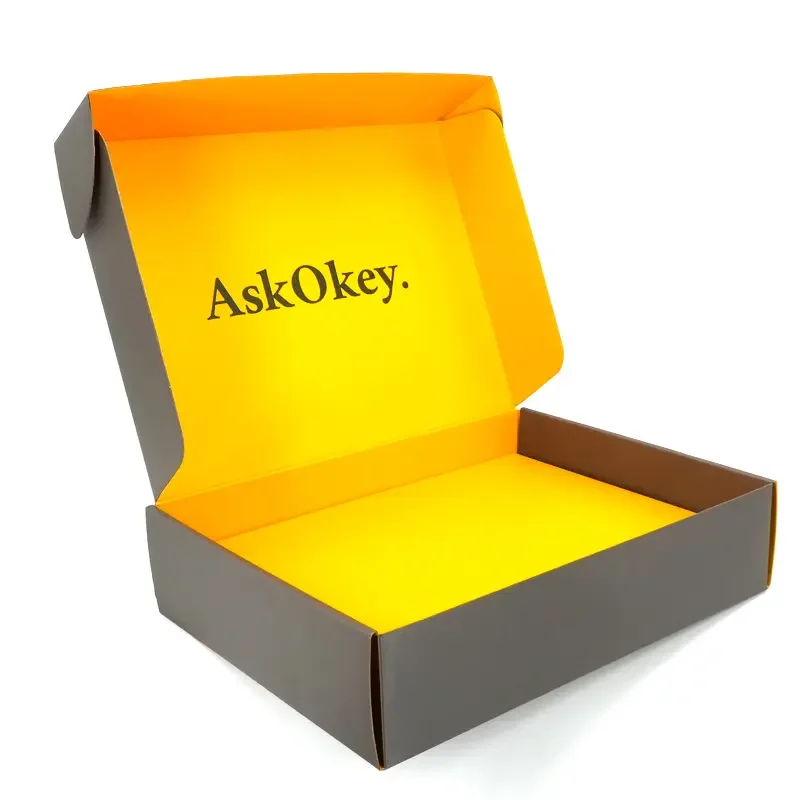 Corrugated Shipping Mailing Box Black White Marble Pink Custom Mailer Box With Logo Print