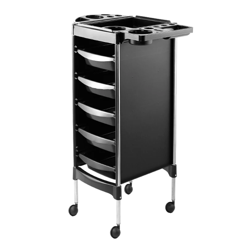 
X11 6 Beauty sliver hair hairdressing lock white tray salon stations trolley cart with drawer  (1600206906566)