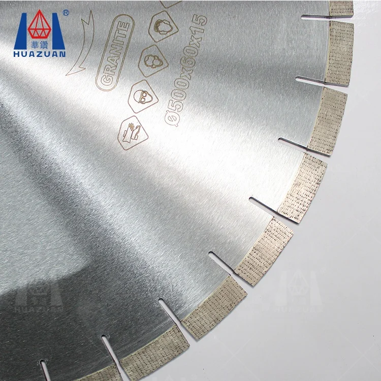 HUAZUAN 500mm arix diamond segments circular cutting cutter granite disc saw blades