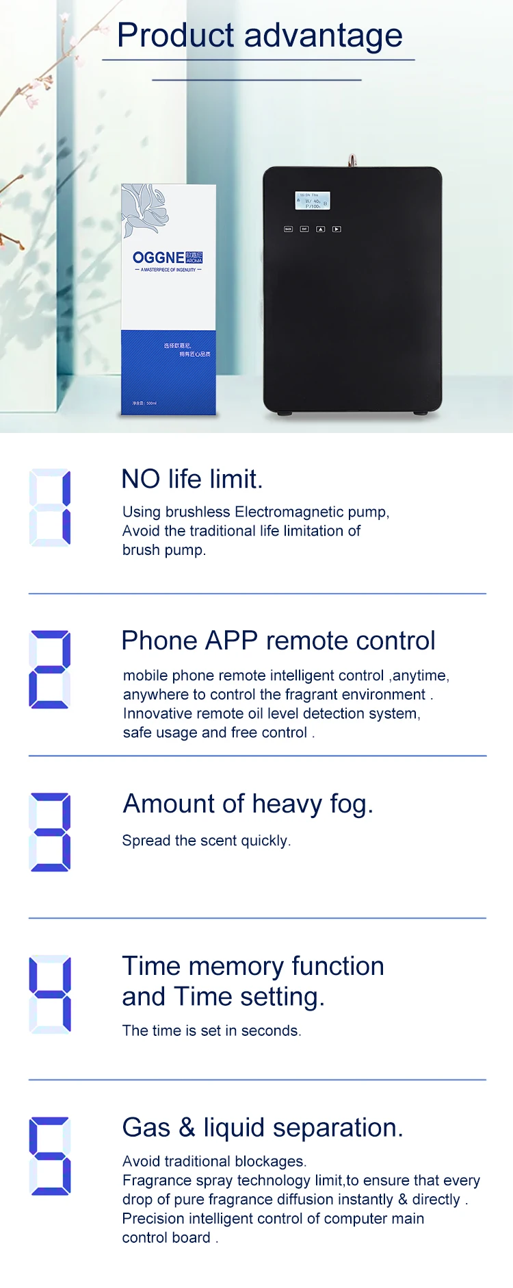 Security appliances scent oil machine for hotel air freshener dispenser essential oil diffuser scent air device