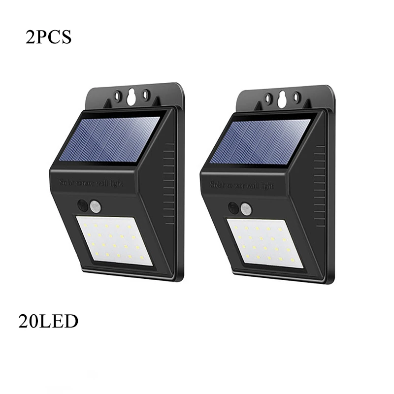 Solar Led Light Outdoor 144 100 LED Solar Lamp PIR Motion Sensor Wall Light Waterproof Solar Powered Light for Outdoor