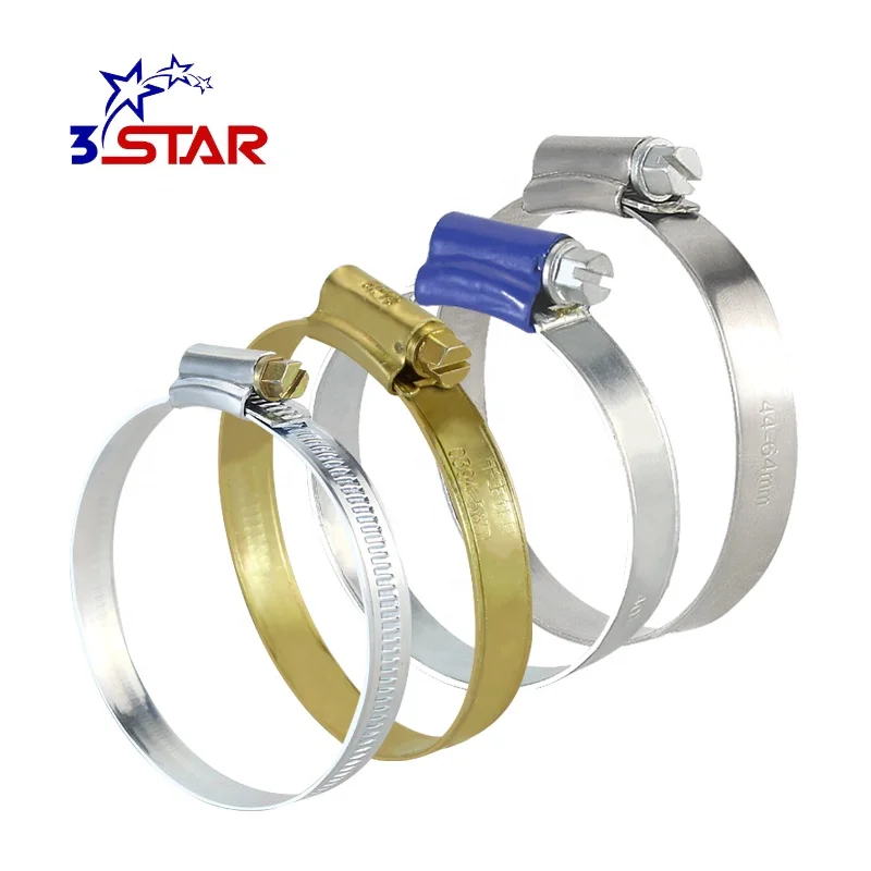 stainless steel British hose clamp for pipe connection (1600505193417)