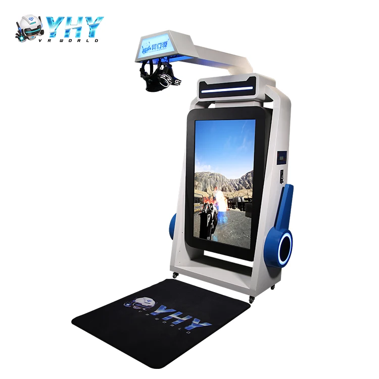 2023 OEM ODM New Attraction Over 60 Interactive Games 9D Single Self Service Space Machine Gun VR Shooting Simulator
