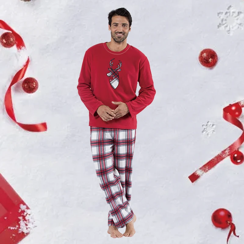 Рождественская Пижама 2021, сочетающаяся семейная Пижама, одежда из двух предметов, зимние Семейные сочетающиеся наряды