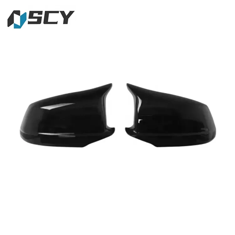 Mirror Cover For BMW 5 Series F10 F11 2011-2013 ABS Gross Black Rearview Mirror Cover