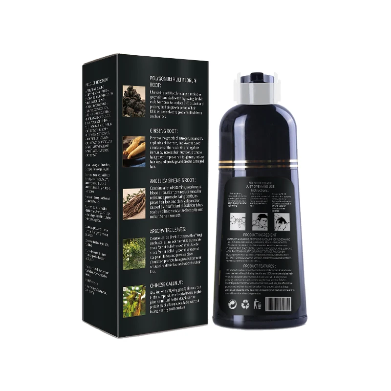 Высококачественная натуральная формула органическое растение для мужчин и женщин 30 мл Профессиональный краситель краска волос шампунь