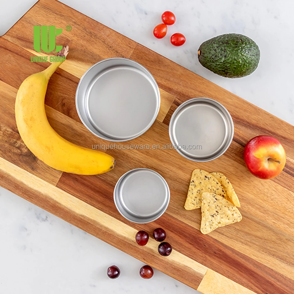 Unique Group 8/16/24oz Airtight Airtight Storage Jars Canister  Stainless Steel Containers Food Containers