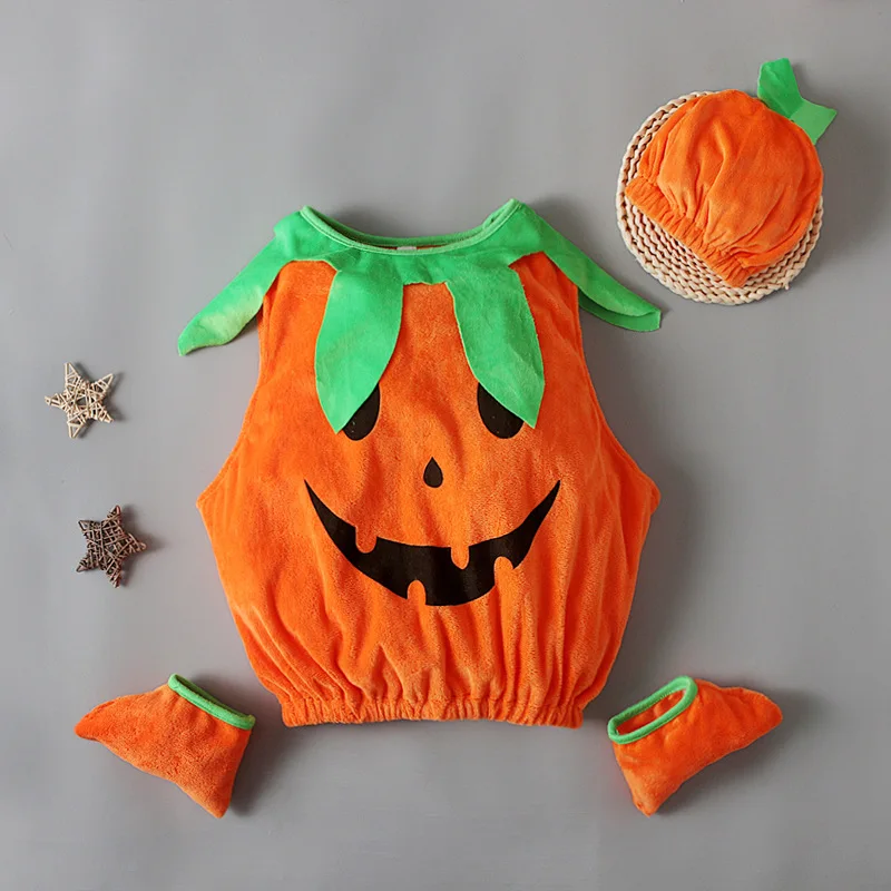 Halloween Costume Cosplay Pumpkin Kids Clothing Happy Halloween Sets