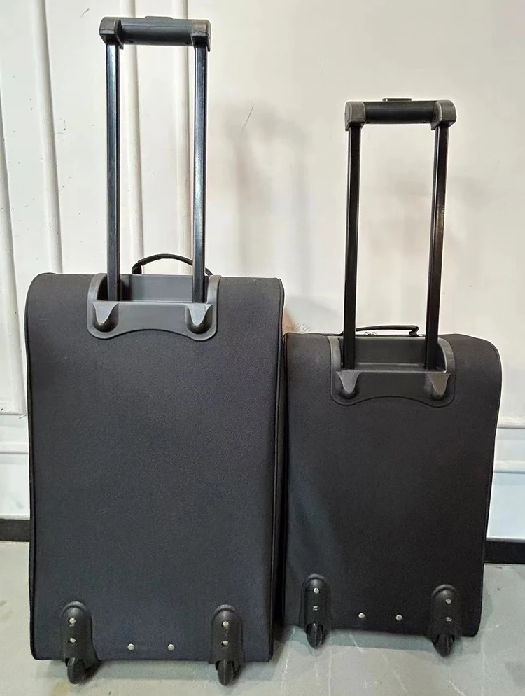 High Quality Casual Bag Set ODM OEM Service Black Oxford Polyester Sports Trolley Luggage 2 Wheels Soft Large Suitcase Vietnam