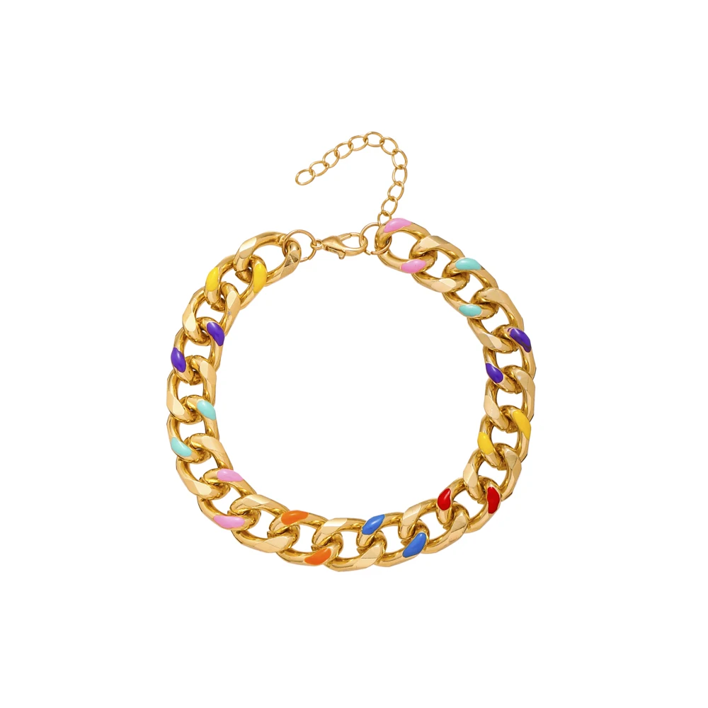 2021Factory hot sale anklet for women jewelry rainbow bracelet boho bracelet for parties