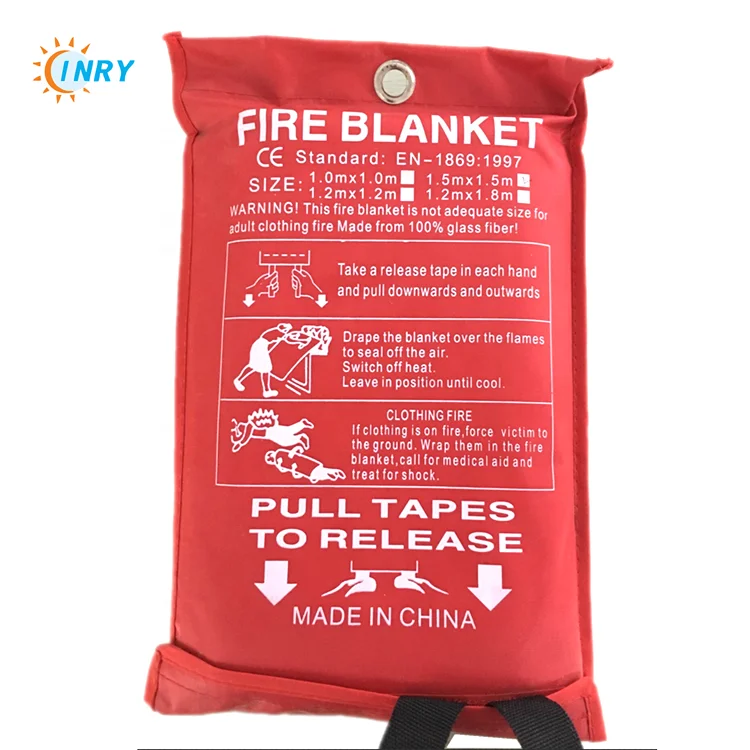 Hot sell fiberglass fire blanket cheap price twill weave fiberglass fabric silicone coated fire blanket