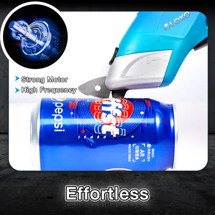 cordless rechargeable electric replacement knife head scissors for fabrics