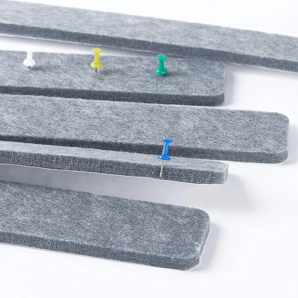 
New product self-adhesive felt bulletin board bar strip pin board for kids room 