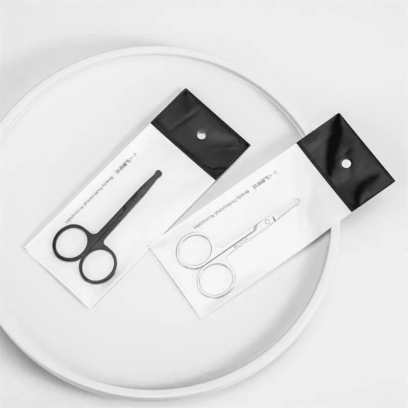 Stainless Steel Eyebrow Trimmer Scissors With Comb Hair Grooming Shaping Shaver Eyelash Hair Clips Hair Remover Makeup Tools