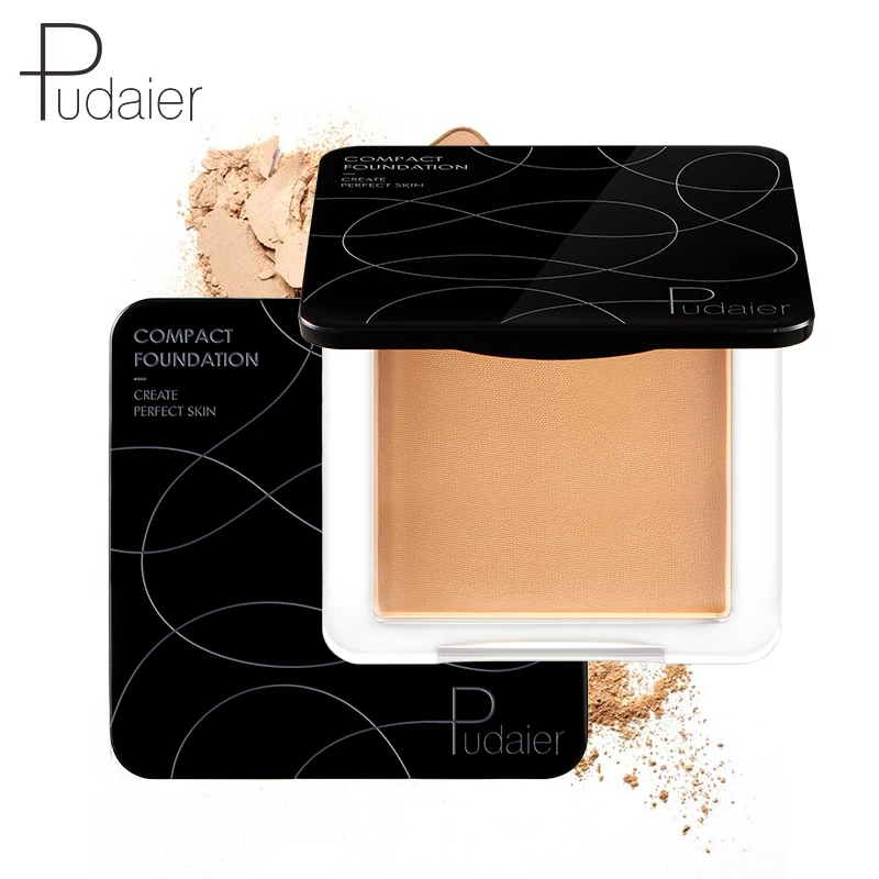 Pudaier Mineral Pressed Powder Foundation 20 Shades  Buildable Coverage Matte Finish Vegan Pressed Powder