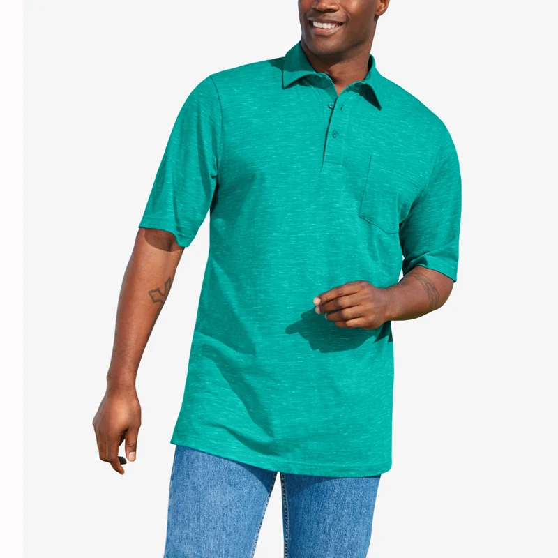 Mens Classic Fit Big And Tall Polo Shirts Short Sleeve  Staff Uniform Solid Soft Cotton Polo Shirt