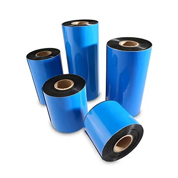 
AEBO Factory Wax Thermal Transfer Ribbon Silver/Blue Leader Film for Desktop Packing Labels Printer 90*360 