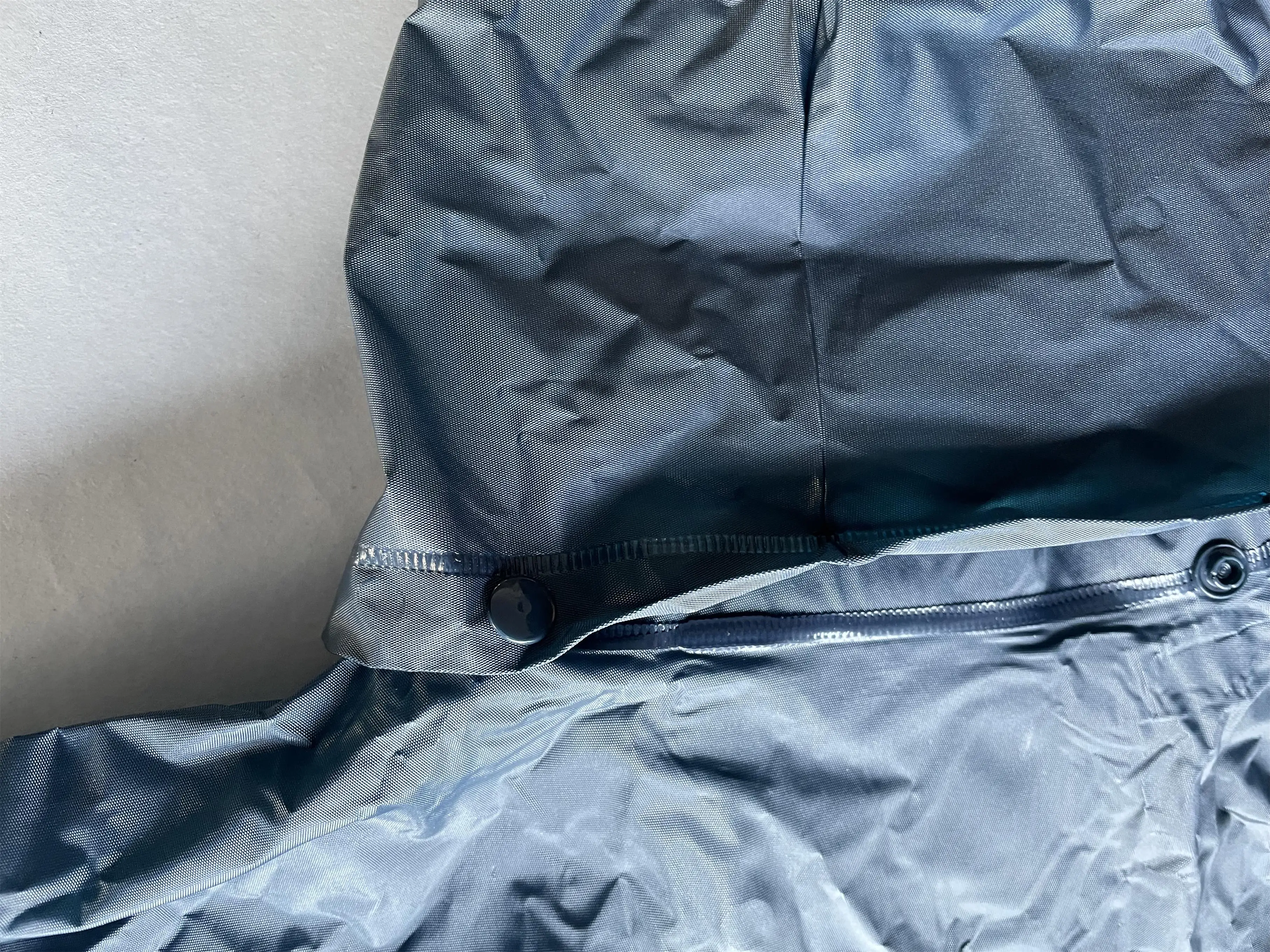 Waterproof 0.15mm PVC film weldable rain wear blue color rain suit for man women