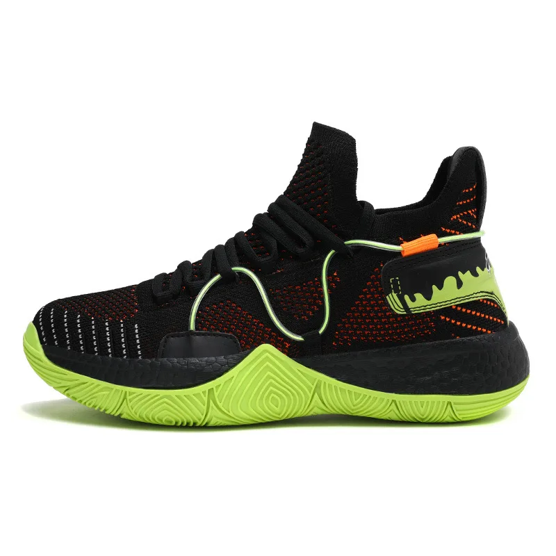 2021 new flying woven lightweight breathable basketball shoes running shoes competition shoes for basketball fans