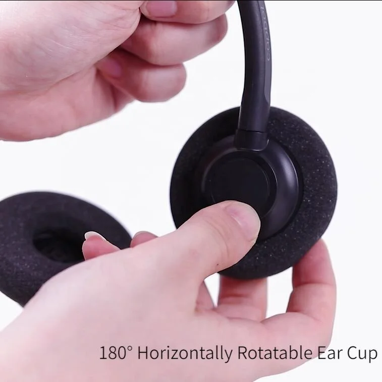 Reliable OEM Call Center Headset Noise Cancelling QD Plug Comfortable  Stereo Headphone for Prolonged Use