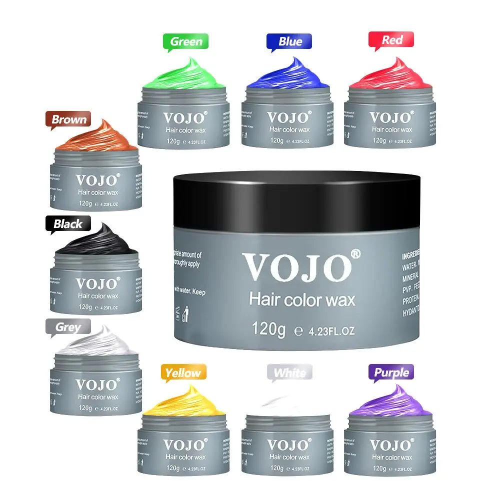 Multi-Color Neutral Shaping Hair Wax Semi-Permanent Disposable Dye Cream Formula for Men and Women