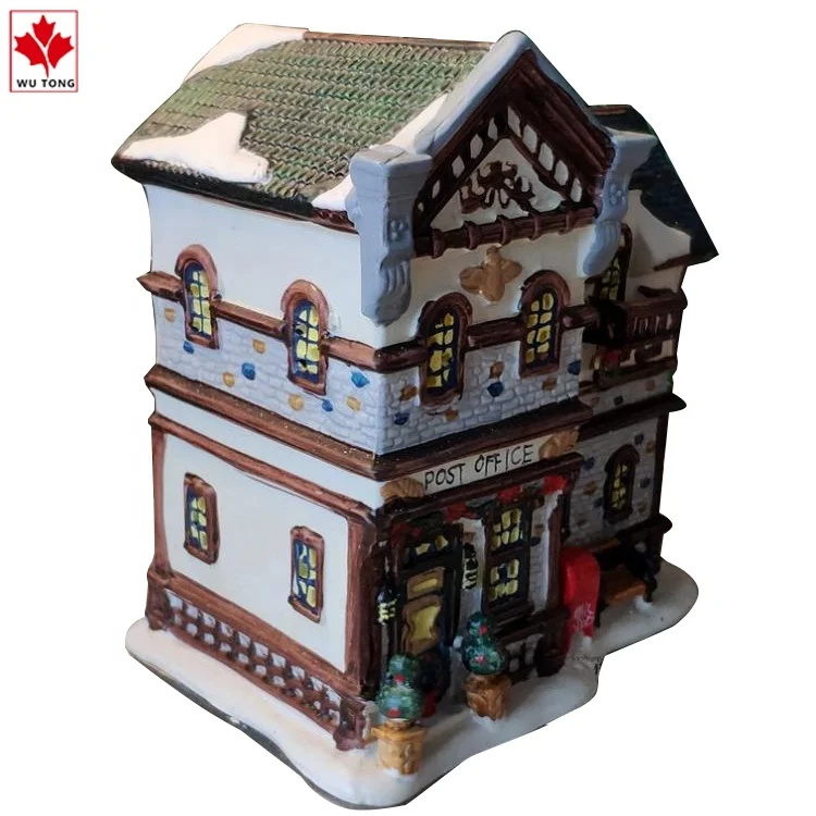 Custom Lighted Christmas House Christmas Village Sculptures