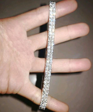 
Popular New Products Wholesale Fashion Silver Inlaid Water Diamond Jewelry Inlaid Foot Chain Bracelet Body Chain 