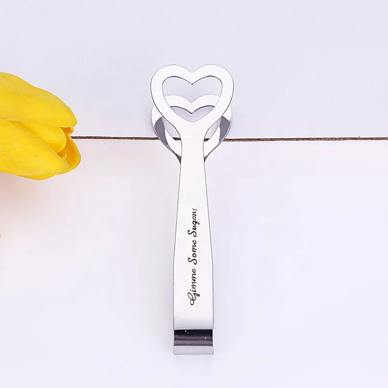 Manufacturer wholesale 20pcs/lot Wedding Souvenir Heart Shaped Sugar Tongs Baby Showers