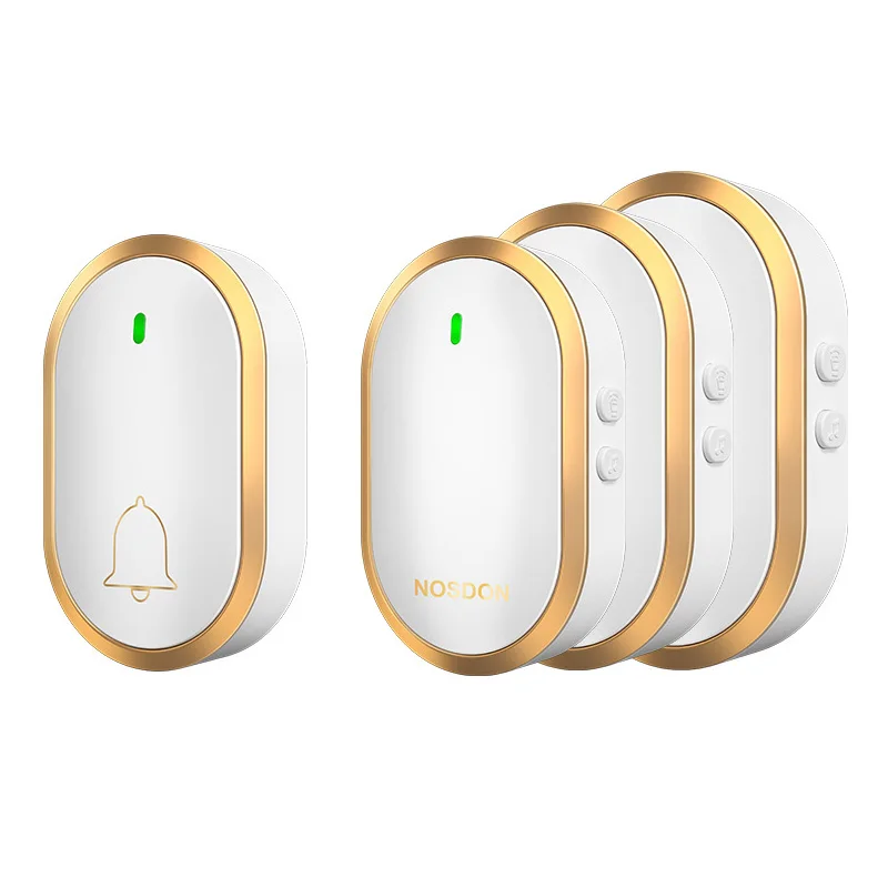 Ip44 Waterproof Wireless Doorbell Up to 300m Low Power Consumption Wireless Doorbell for Home Security