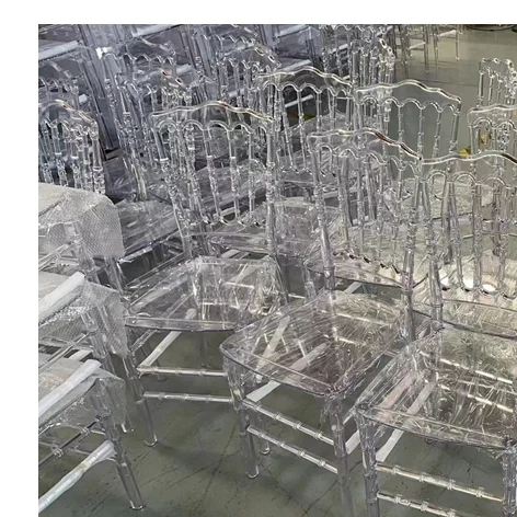 Wholesale Hotel Stackable Transparent Clear Chavari Tiffany Acrylic Chairs For Weddings And Banquet