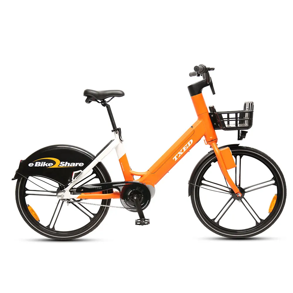 TXED 36V 250W Electric shared bicycle with charging station Sharing e bike