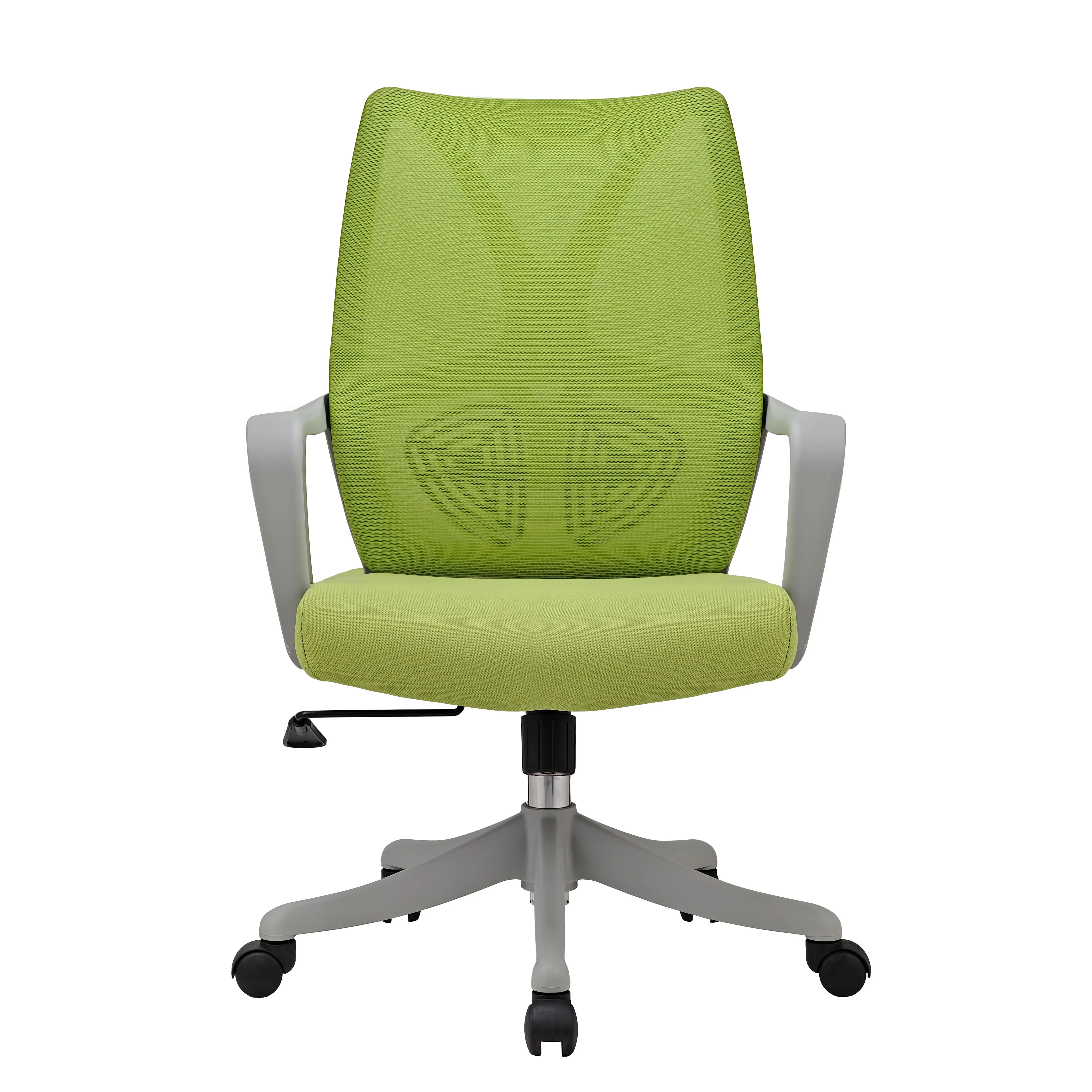 Office Furniture Modern Ergonomic Foam Fabric Lifting Adjustable Height Office Staff Mesh Chair with PP armrest