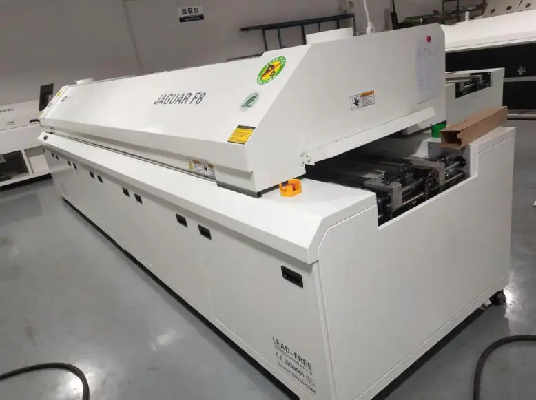 Factory direct sales F8-500 Large eight  zone lead-free hot air SMT reflow soldering machine  for SMT production line