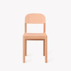 Solid wood multi-layer board dining chair designer style fashion simple classic chair household dining chair