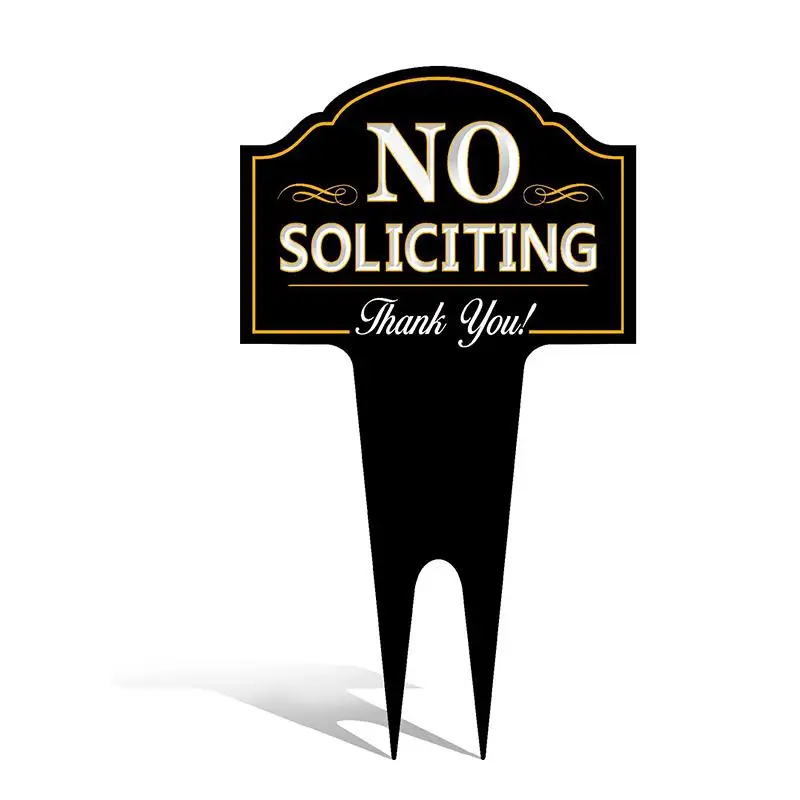 Custom Reflective plastic polyethylene security yard signs/Outdoor security yard signs