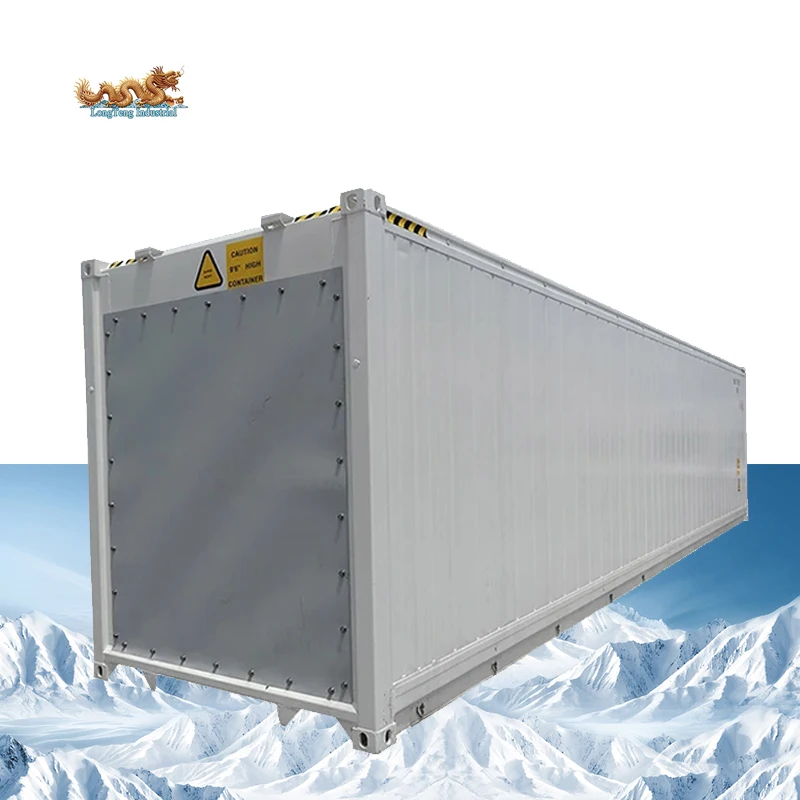 40ft 40 feet PU Foaming Insulated Reefer Shipping Container Insulation Without Cooling Unit