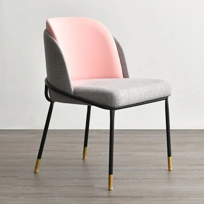 
2021 newly design Nordic modern luxury dining room simple family armchair leisure online celebrity dining chair 