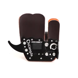 Archery Accessories Finger Guard For Protecting Archery Mediterranean Shooting Recurve Bow Real Leather Finger Tab