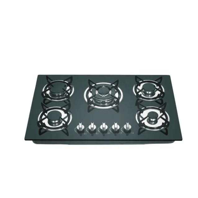 Built-In Gas Stove Tempered Glass Surface Electric Ignition gas hob